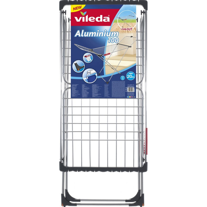 Secadora de ropa Vileda Aluminium 100 resistente al óxido y a las inclemencias del tiempo