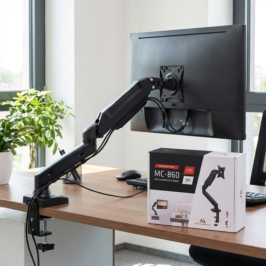 Suporte para monitor 13"- 27" 8 kg preto Maclean MC-860