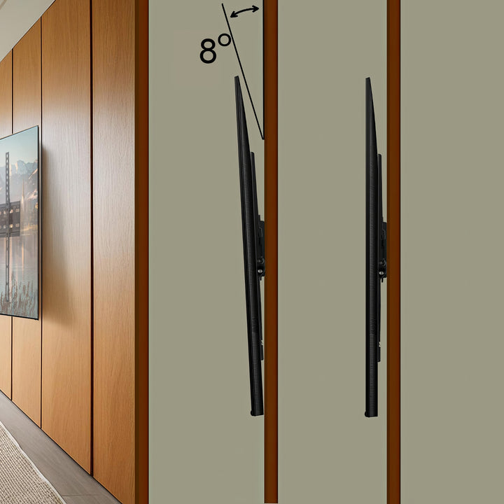 Suporte de parede ultrafino para TV 26-55 "carga até 40 kg universal preto max vesa 400x400 Maclean MC-862
