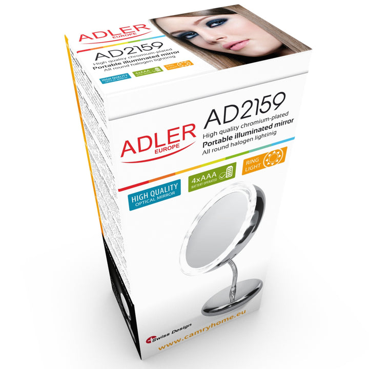 Espejo de maquillaje con luz LED Adler AD 2159