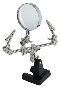 Conjunto de terceira mão + suporte para ferro de soldar Velleman VTHHN