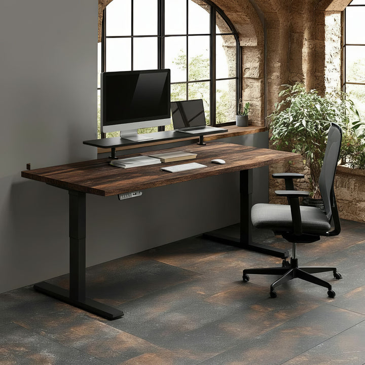 Suporte para monitor Ergo Office ER-409 de 13 "~ 32" até um máximo de 20 kg Prateleira de mesa 100x26 cm Prateleira Suporte de mesa