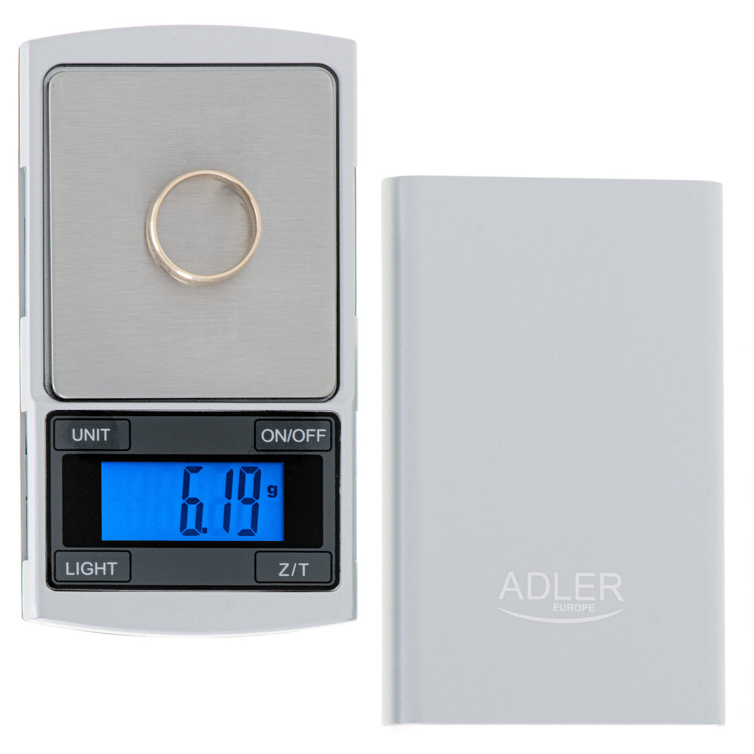 Balanza de precisión Adler, pantalla LCD, hasta 100g, AD 3168