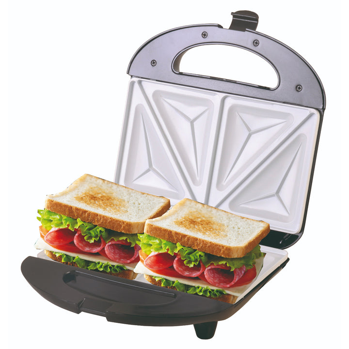 Tostadora de sándwiches Camry, capa cerámica antiadherente, potencia máxima 850 W, CR 3018