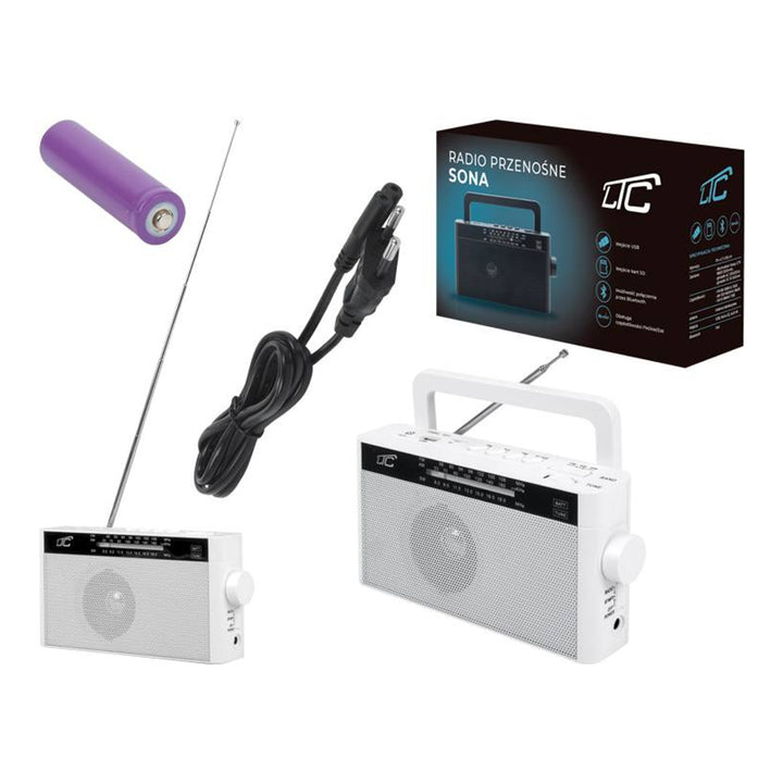 Radio portátil Bluetooth LTC Retro Sona: soluciones modernas en una carcasa retro