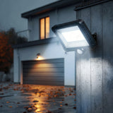 Foco LED solar con sensor de movimiento, aplique solar Maclean MCE438
