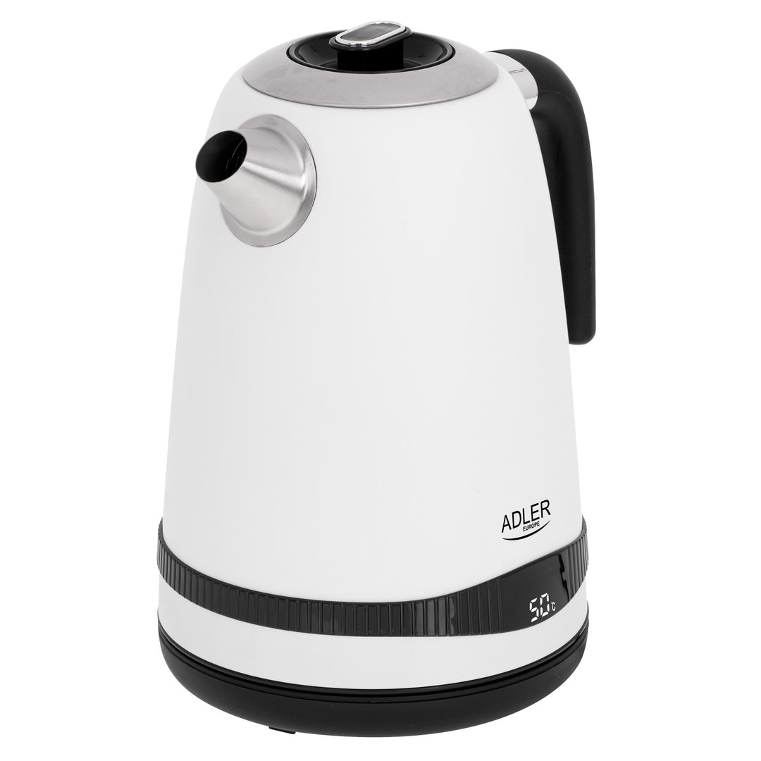 Hervidor eléctrico Adler, inalámbrico, pantalla LCD, 2200 W, 1,7 l, AD 1295w