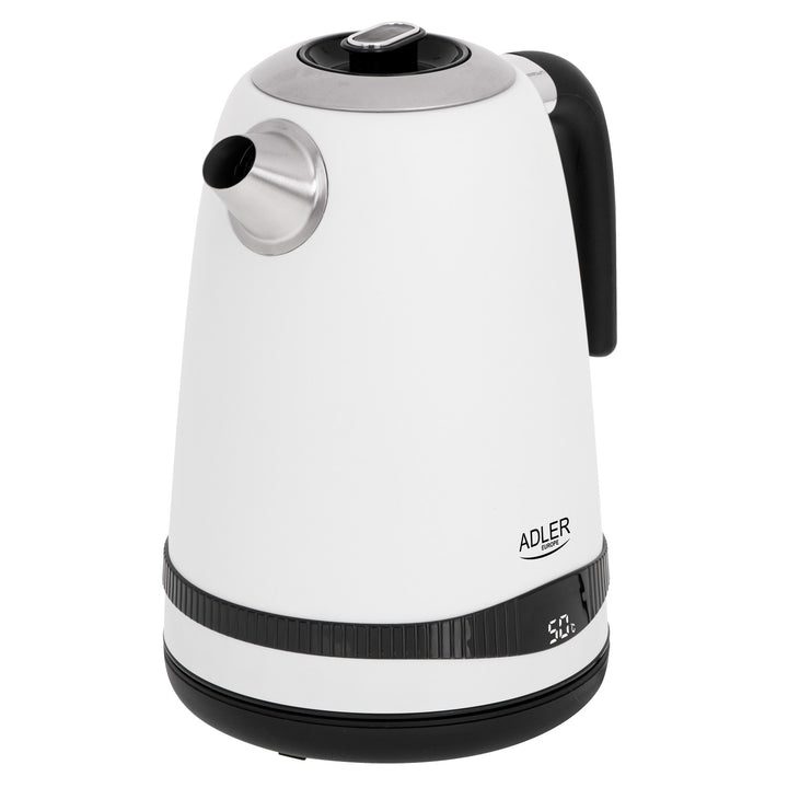 Hervidor eléctrico Adler, inalámbrico, pantalla LCD, 2200 W, 1,7 l, AD 1295w