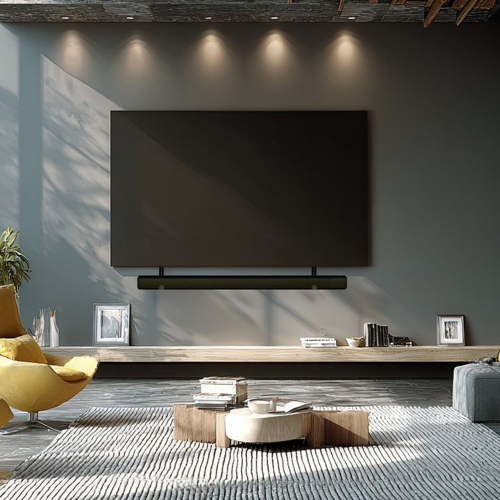 Suporte universal para sound bar de até 15 kg Suporte de alto-falante para montagem embaixo da TV