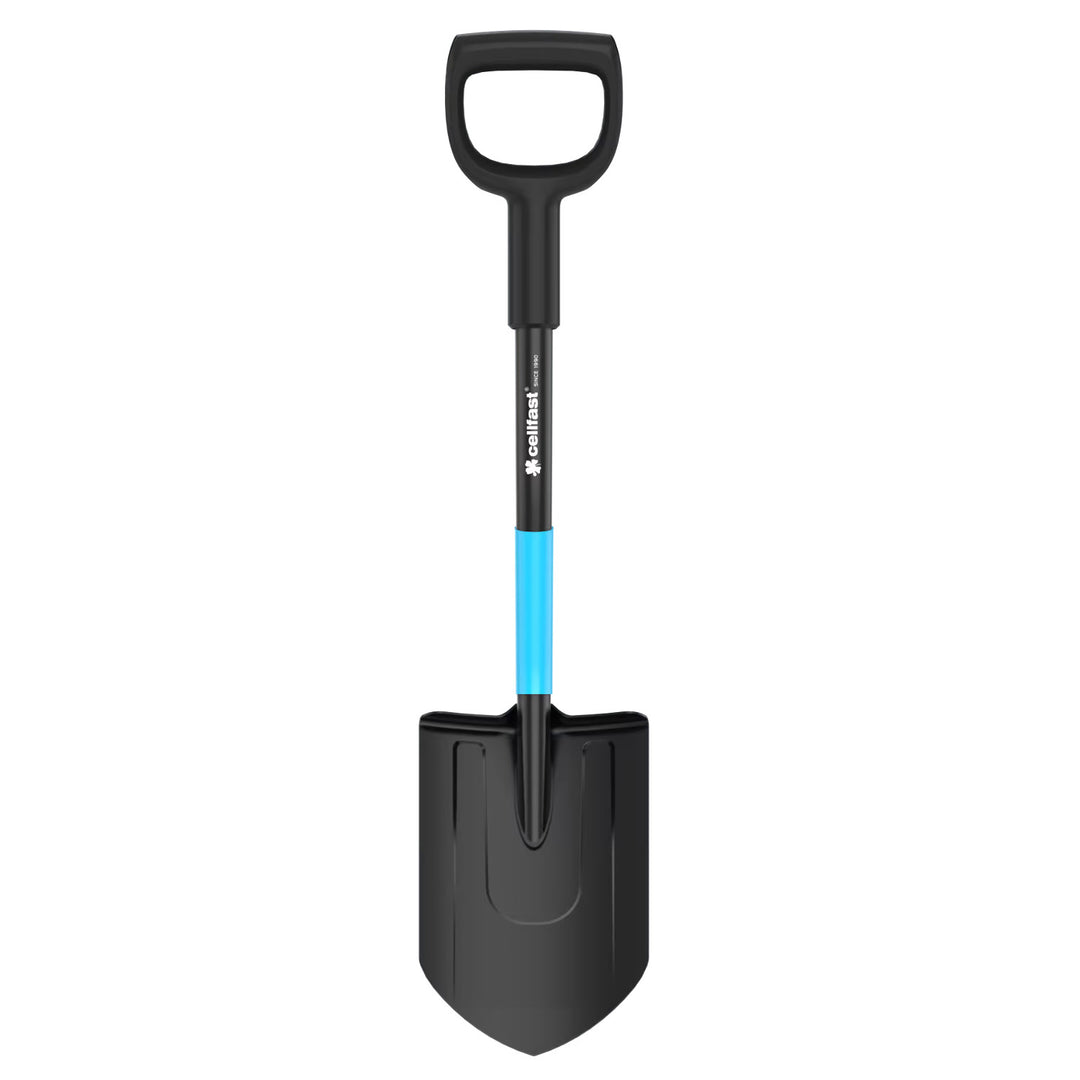 Pala corta Cellfast, para trabajar en suelos duros, longitud 78 cm, acero al boro, CELLPRO