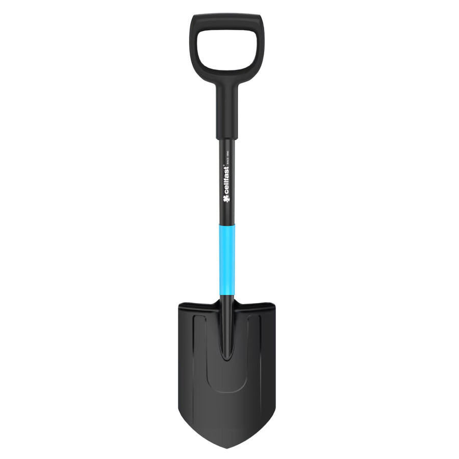 Pala corta Cellfast, para trabajar en suelos duros, longitud 78 cm, acero al boro, CELLPRO