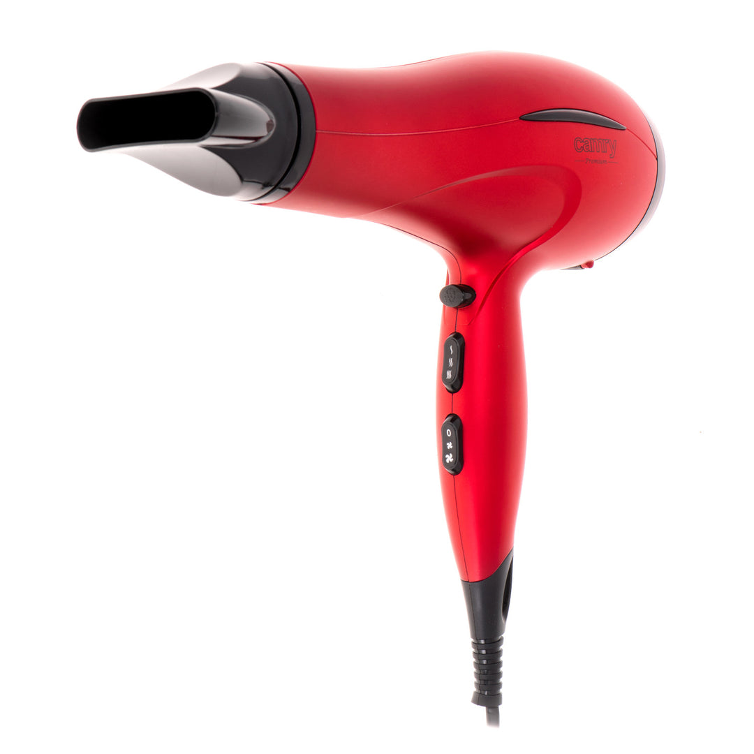 Secador de cabelo Camry, 2 níveis de potência de sopro, 3 definições de calor, 2400 W, vermelho, CR 2253