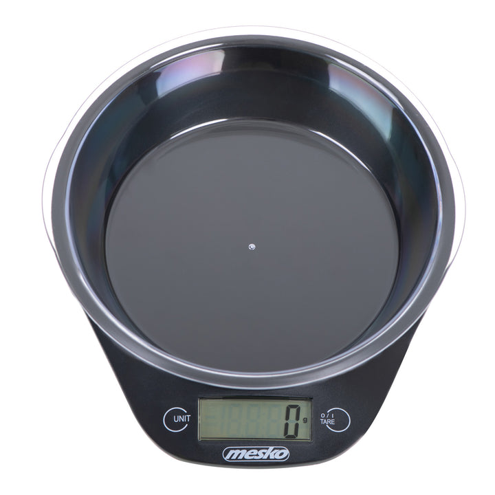 Báscula de cocina Mesko MS 3164 con bol con una capacidad de carga máxima de 5 kg