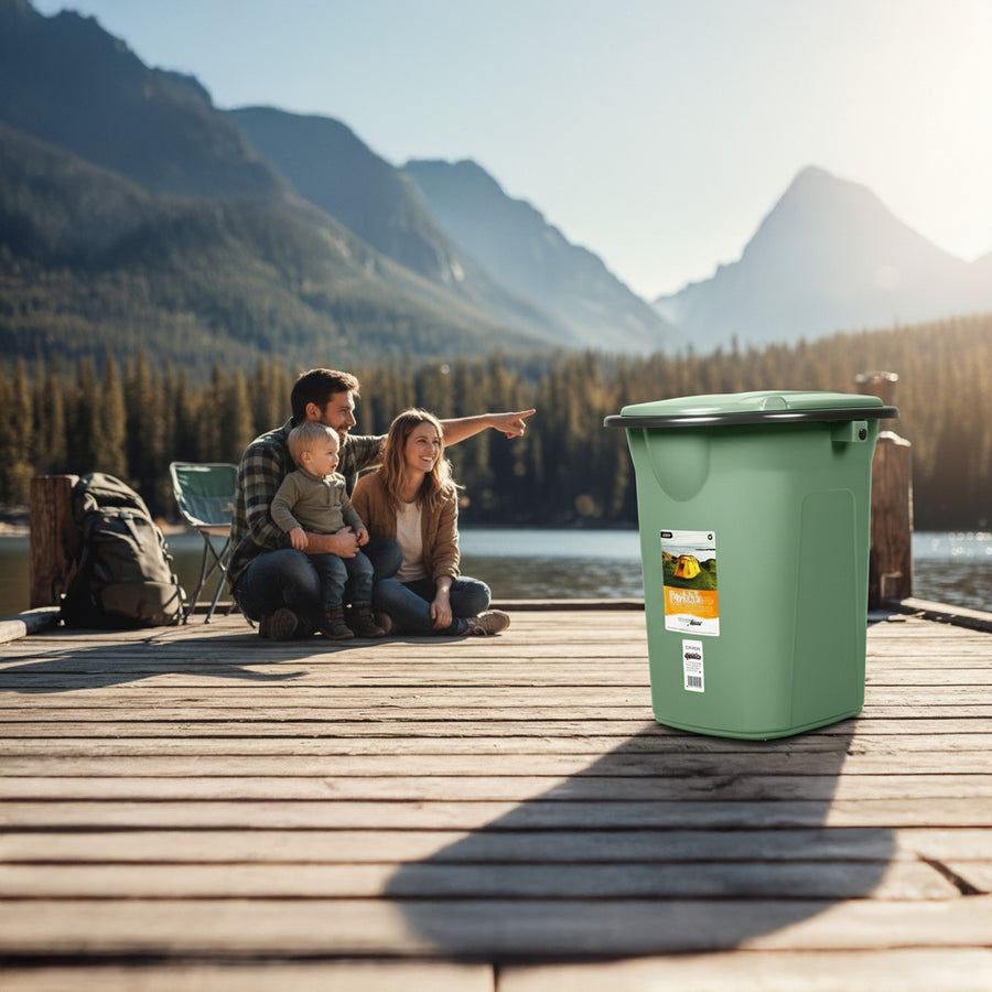 Sanita portátil GreenBlue GB320GG 19L com tampa verde-cinza