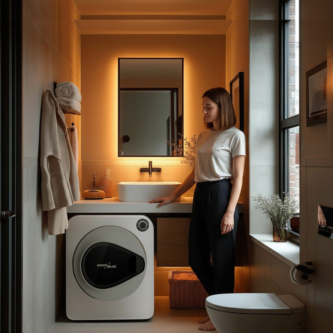Secadora eléctrica de tambor GreenBlue, capacidad de 3 kg, GB405
