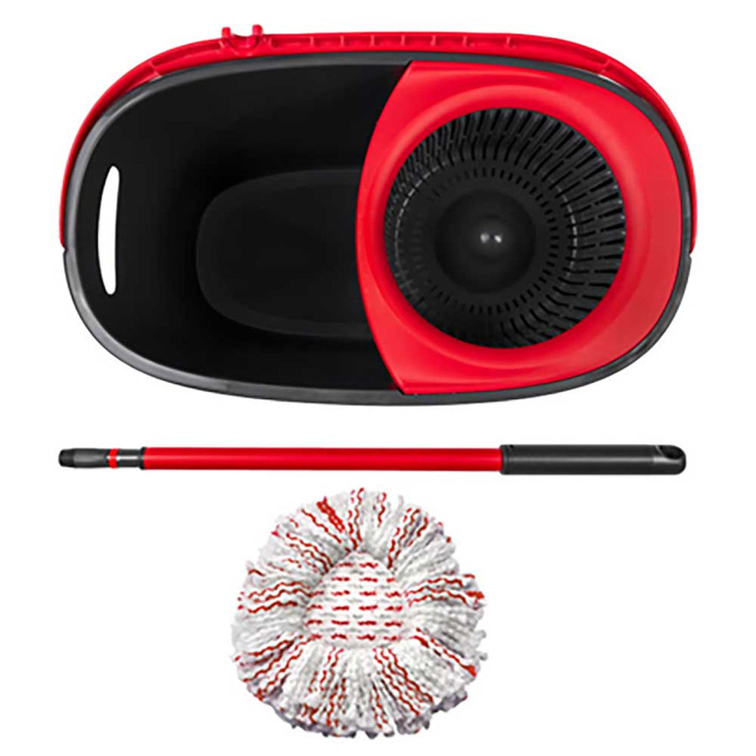 Set de fregona giratoria con mango y cubo Vileda Turbo Deep Clean