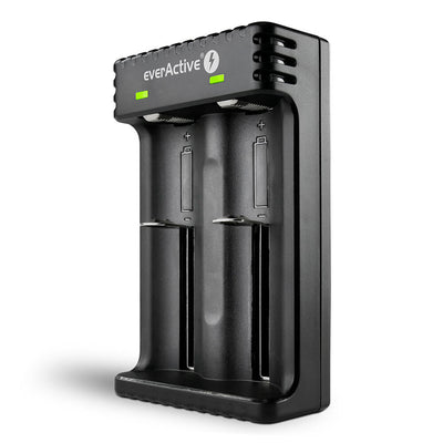 Everactive Cargador de baterías, para baterías Li-ion, 2x 1000 mA, LC200