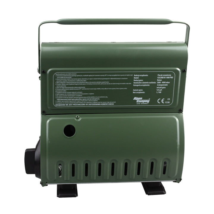 Fogão a gás portátil Alpen Camping, consumo de gás 124 g/h, ignição piezoelétrica, IK-1000 PRO, ISLÂNDIA