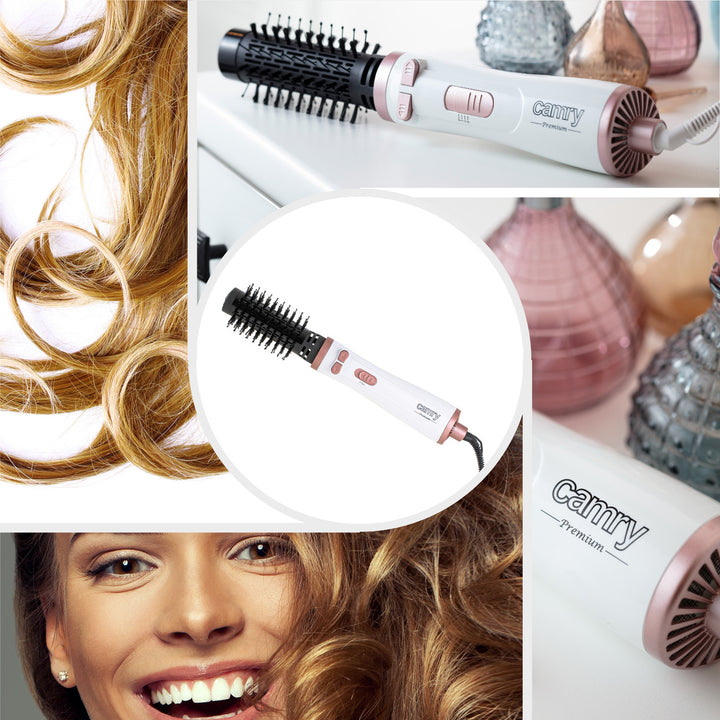 Secador-rizador giratorio Camry CR 2021 con cepillos intercambiables con cerdas de nailon