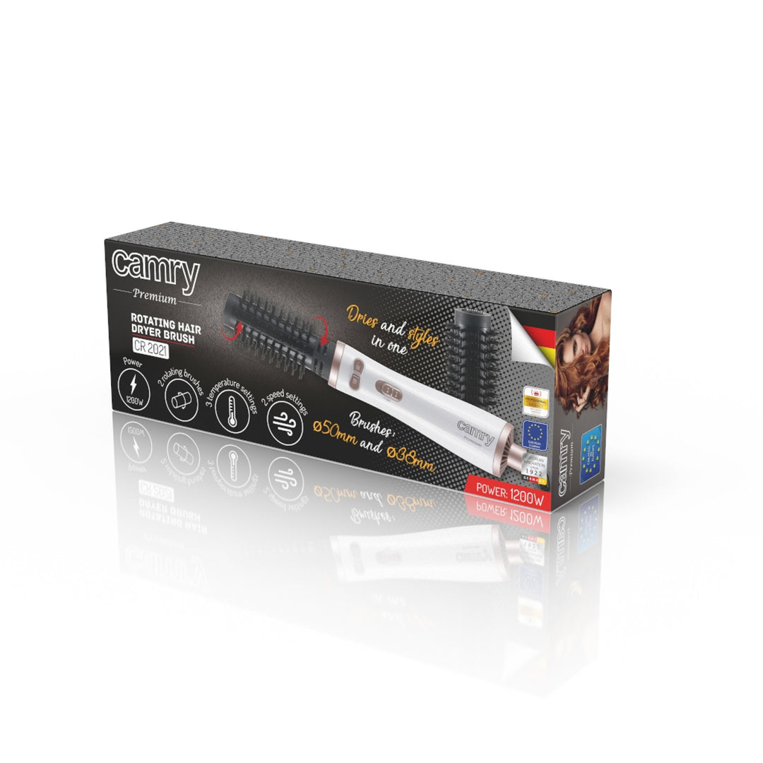 Secador-rizador giratorio Camry CR 2021 con cepillos intercambiables con cerdas de nailon