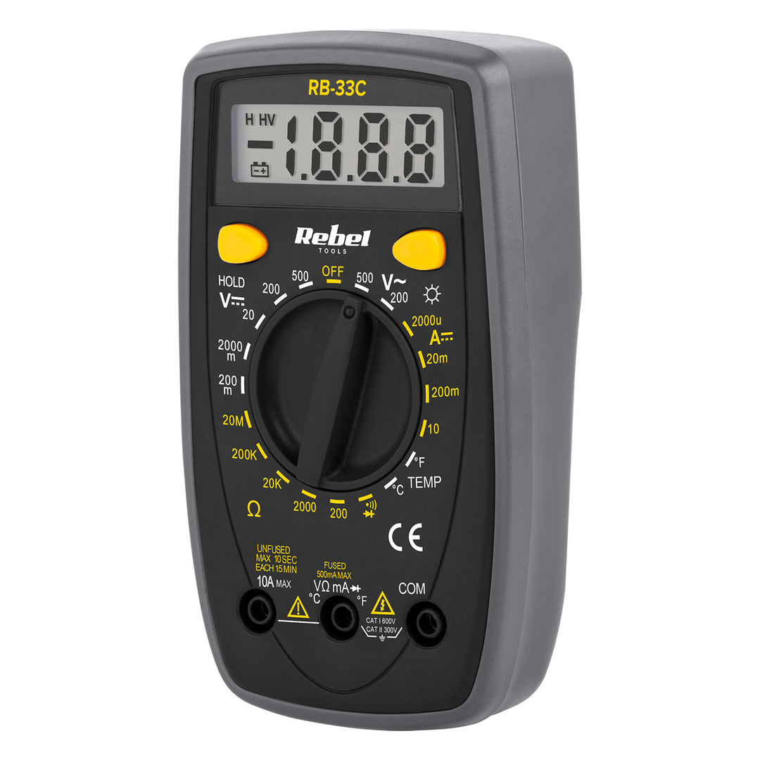Multímetro digital de precisión universal Rebel RB-33C