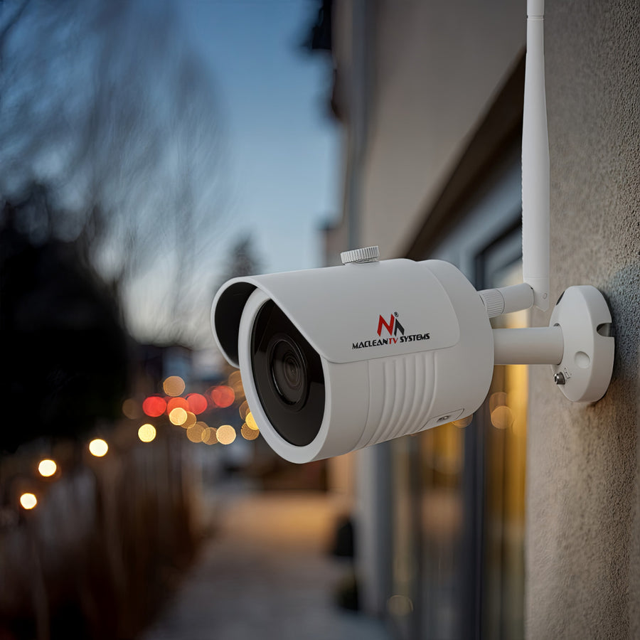 Câmera IP externa Maclean IPC WiFi 5MPx, alto-falante, CMOS 1/2,5", H.264/H.264+/H.265/H.265+/JPEG/AVI, Onvif, MCTV-516