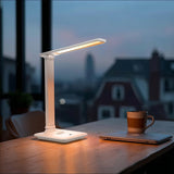 Lámpara de escritorio LED regulable Lámpara de escritorio de 9W con cargador Qi por inducción