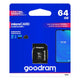 Tarjeta de memoria microSD de 64 GB con adaptador Goodram Classpath 10