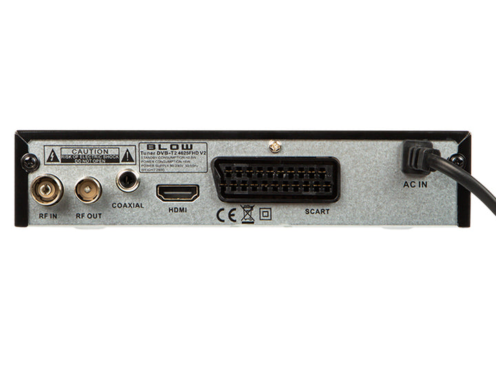 Sintonizador de sopro DVB-T/T2 4625FHD H. 265 ideal para receber sinais DVB T2