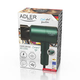 Secador pequeño 1200W Adler AD 2265 con mango plegable