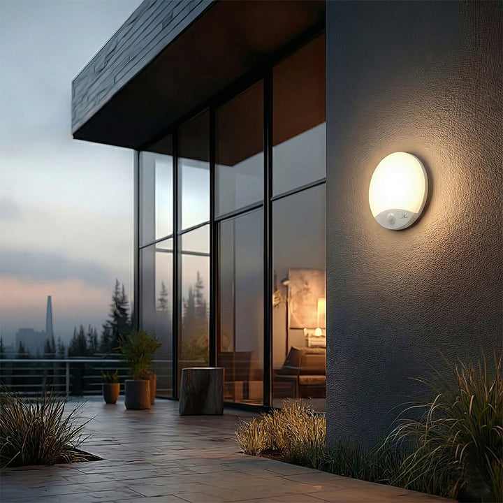 Lâmpada LED detector de movimento Maclean, infravermelho, branco, 10W, IP44, branco natural (4000K), 900lm, MCE357 W