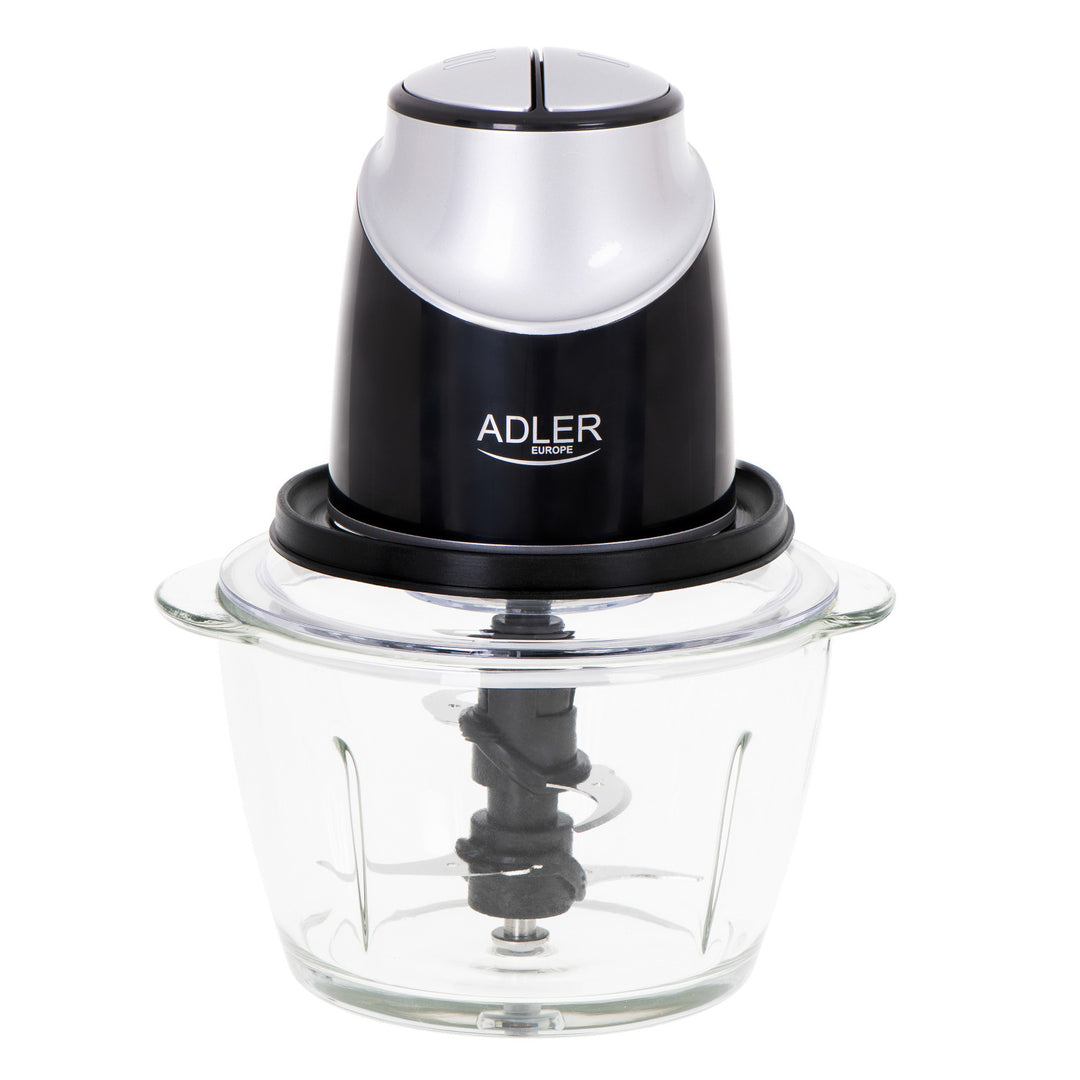 Picadora con recipiente de cristal Adler AD 4082 300W cuchillas de acero inoxidable