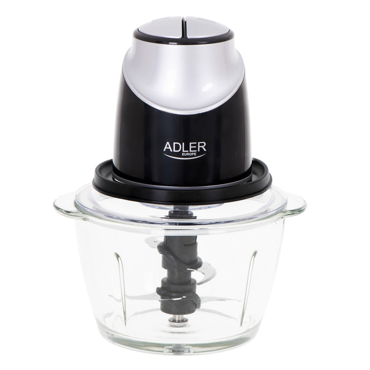 Picadora con recipiente de cristal Adler AD 4082 300W cuchillas de acero inoxidable