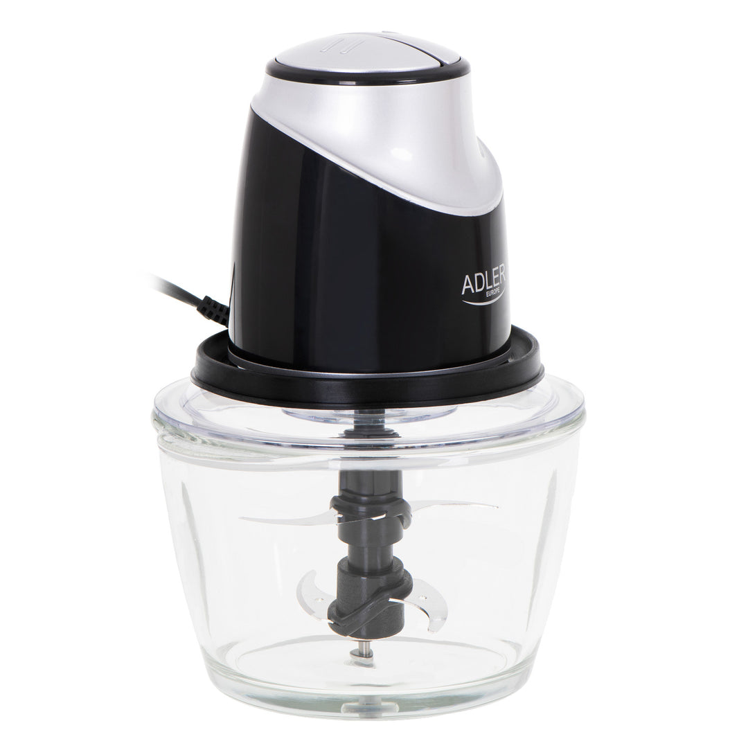 Picadora con recipiente de cristal Adler AD 4082 300W cuchillas de acero inoxidable