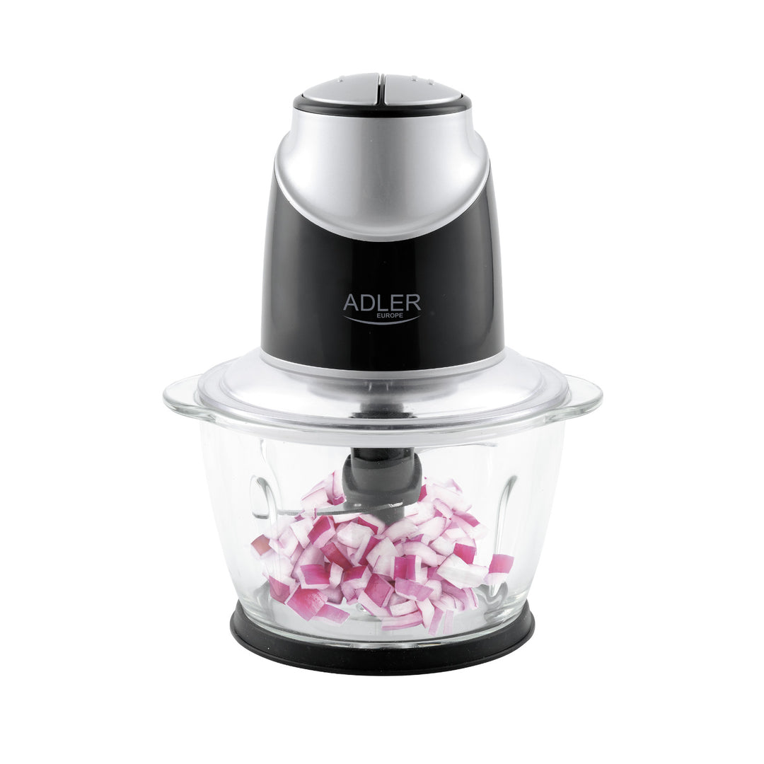 Picadora con recipiente de cristal Adler AD 4082 300W cuchillas de acero inoxidable