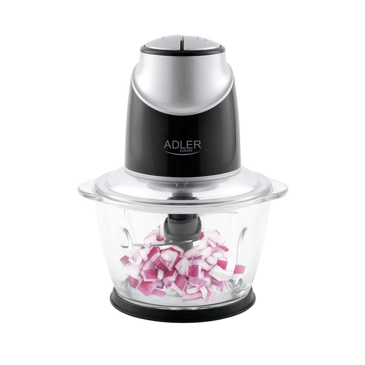 Picadora con recipiente de cristal Adler AD 4082 300W cuchillas de acero inoxidable