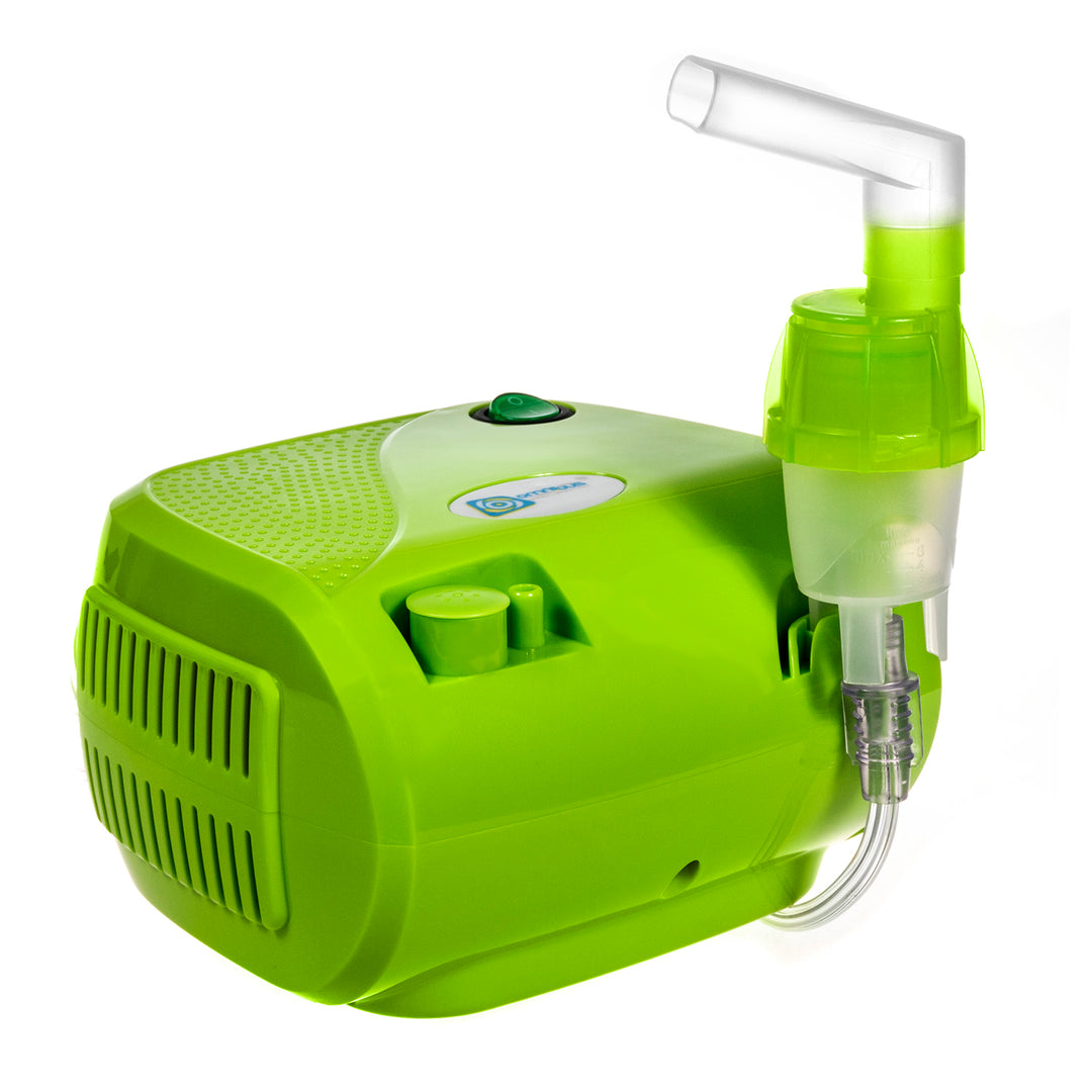 Nebulizador e inalador Omnibus BR-CN116B verde + chupeta