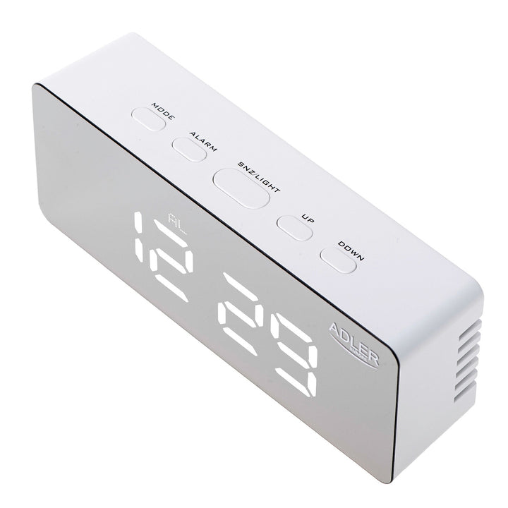 Despertador con pantalla LED y termómetro Adler AD 1189 W