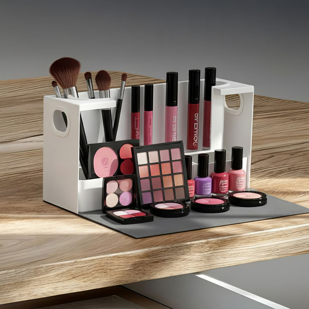 Organizador de maquilhagem universal Maclean MC-479 para cosméticos e artigos de higiene pessoal, carga máxima de 8 kg, 367 x 150 x 220 mm