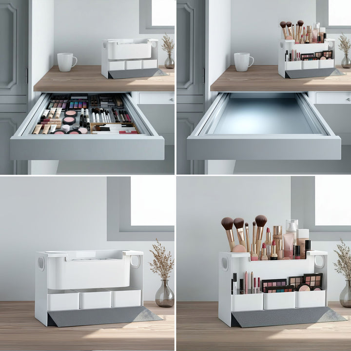 Organizador de maquilhagem universal Maclean MC-479 para cosméticos e artigos de higiene pessoal, carga máxima de 8 kg, 367 x 150 x 220 mm