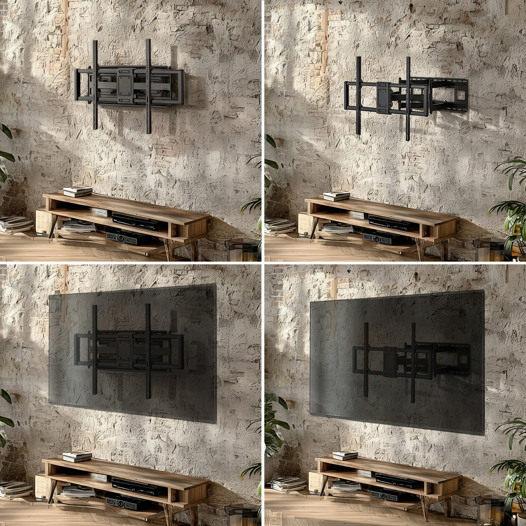 Maclean MC-482 Soporte Económico para TV, VESA 900x600 máx., 60-120", 120kg, negro