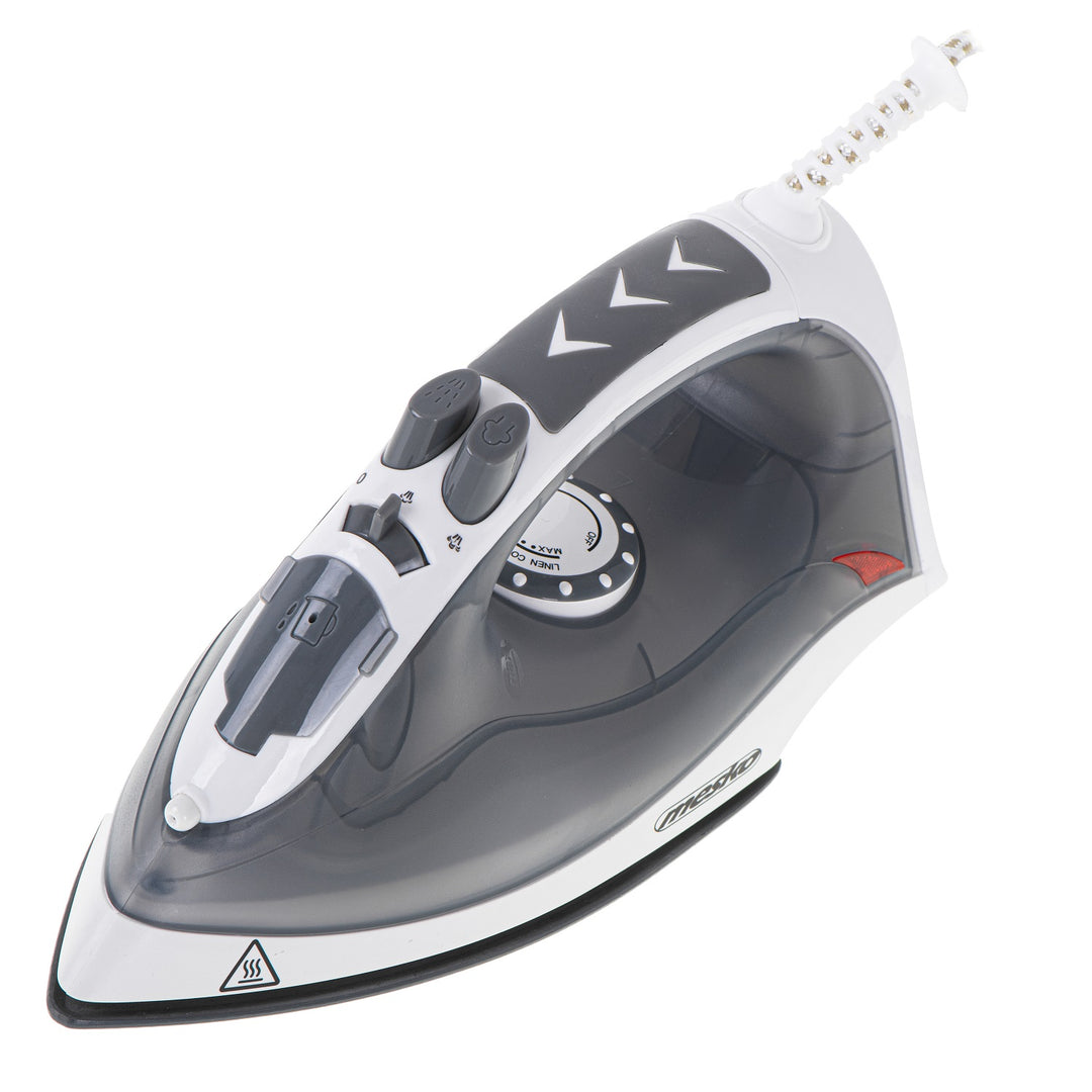 Plancha de vapor Mesko, potencia de 2800 W, suela cerámica, MS 5037