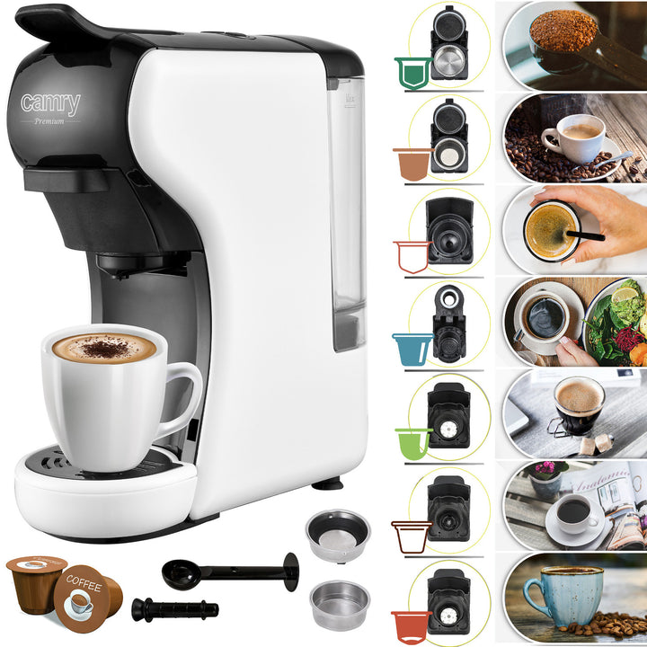 Cafetera espresso Camry, presión, multicápsula, 19 bar, CR 4414