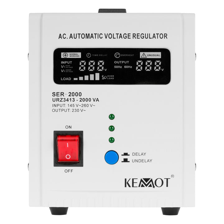 Estabilizador automático de tensão 230 V KEMOT SER-2000