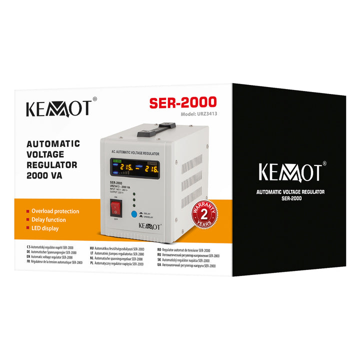 Estabilizador automático de tensão 230 V KEMOT SER-2000