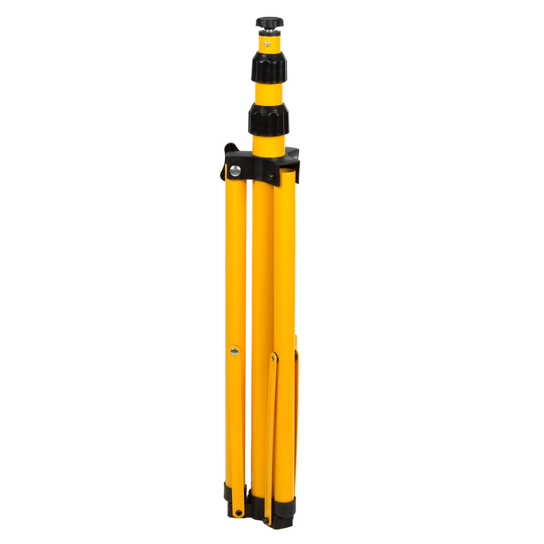 Suporte para projetor Maclean, para 2 projetores, LED, amarelo, aço, altura máxima de 1,5 m + projetor