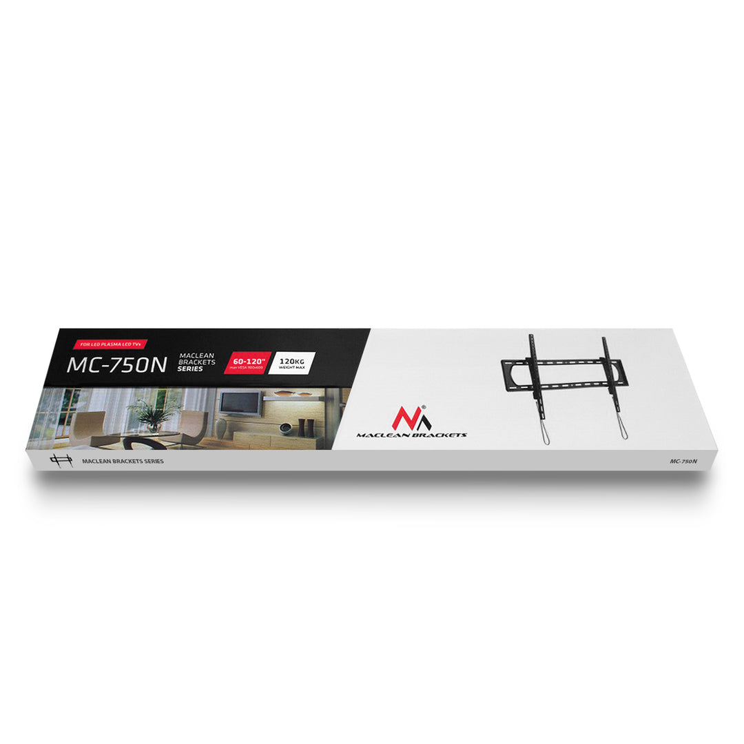Suporte para TV ou Monitor Maclean MC-750N, máx. VESA 900x600, 60-120", 120 kg, Preto