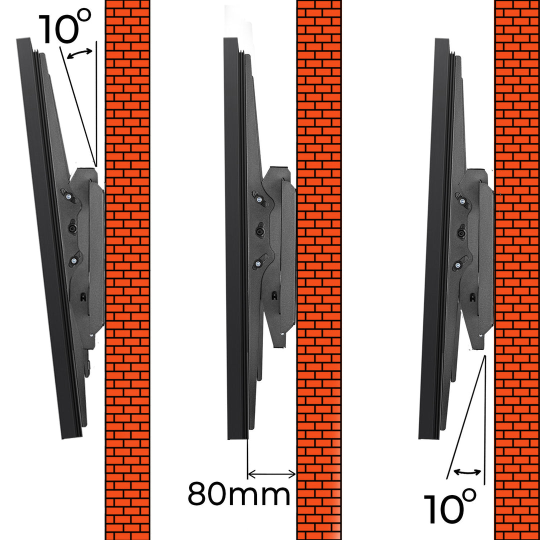 Suporte para TV ou Monitor Maclean MC-750N, máx. VESA 900x600, 60-120", 120 kg, Preto