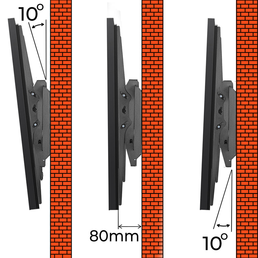 Suporte para TV ou Monitor Maclean MC-750N, máx. VESA 900x600, 60-120", 120 kg, Preto