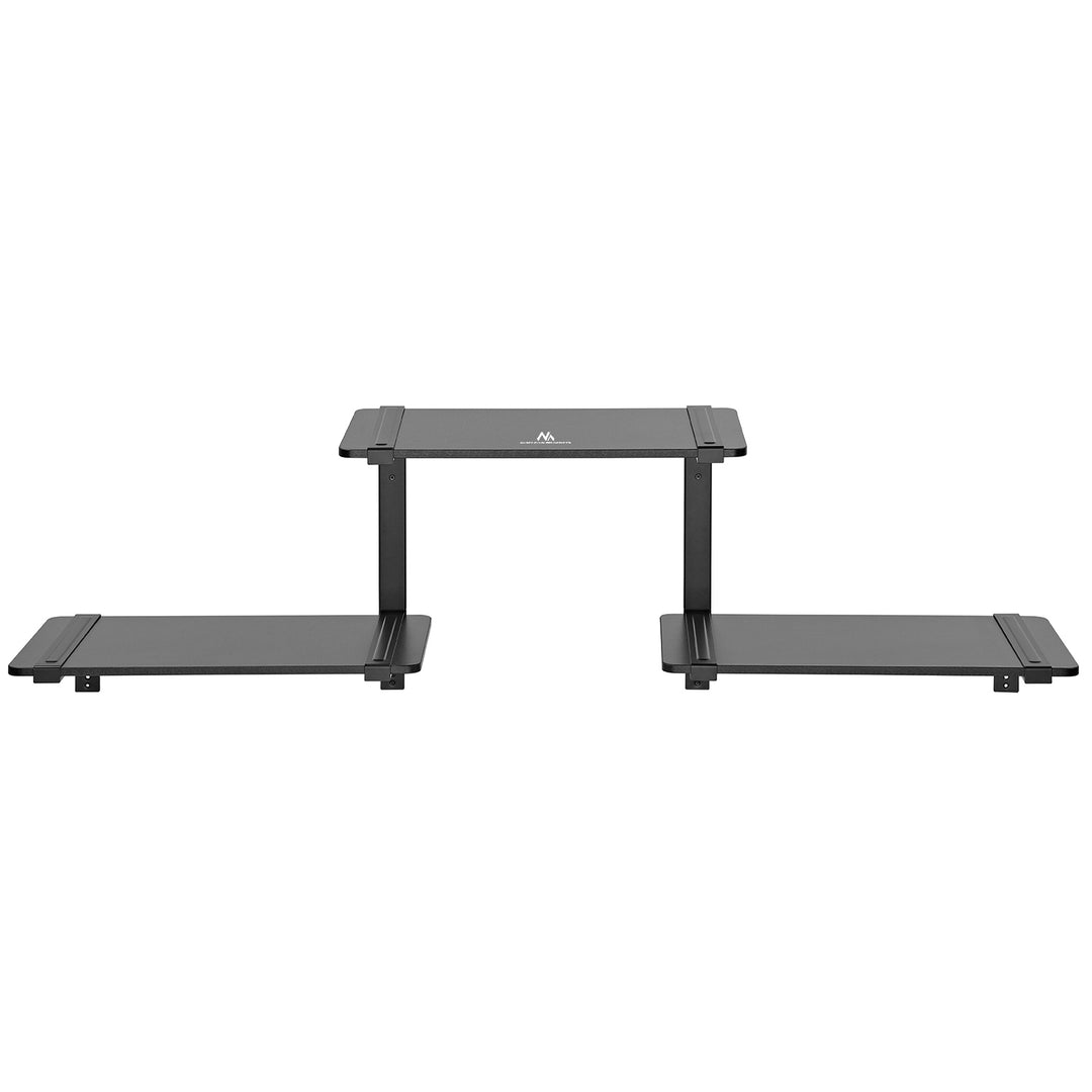 Estante modular de três níveis Maclean MC-974, prateleira de parede, carga máxima de 30 kg